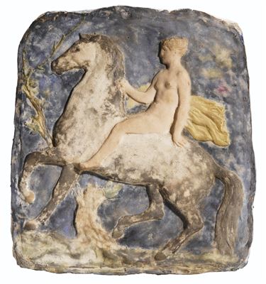 PLAQUE AMAZONE, 1890