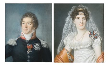 PORTRAIT DU MARÉCHAL LOUIS-ALEXANDRE BERTHIER ET DE SON EPOUSE MARIE-ELISABETH VON WITTELSBACH (2)
