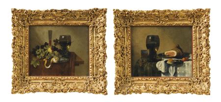 NATURE MORTE AU VERRE ROEMER ET AU JAMBON; NATURE MORTE AU VERRE ROEMER ET AU CITRON (2) by Gerrit van Vucht - Auction record, sale price, and art valuation. Compare with similar artists and explore comparable artworks.