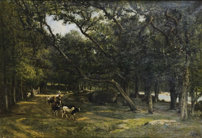 TROUPEAU DE VACHES SUR UN CHEMIN