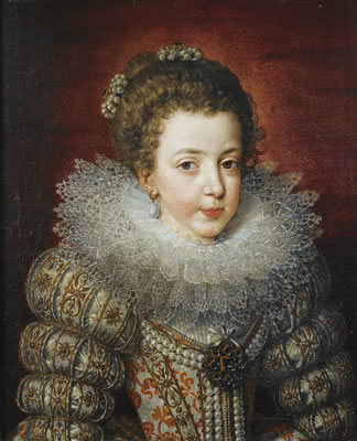 PORTRAIT EN BUSTE D'ELISABETH DE FRANCE