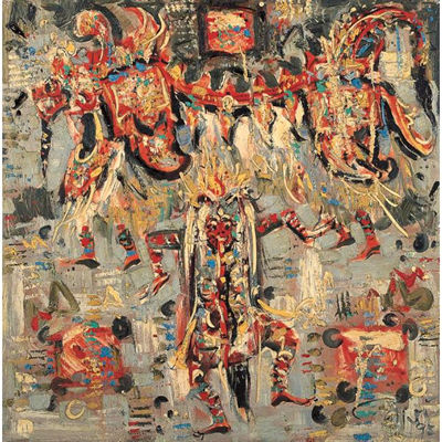 BARONG AND RANGDA by I Nyoman Gunarsa - Auction record, sale price, and art valuation. Compare with similar artists and explore comparable artworks.