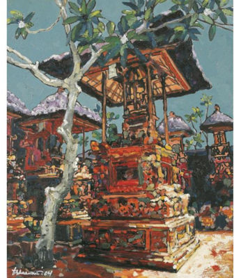 Pura Di Bali by Dandung - Auction record, sale price, and art valuation. Compare with similar artists and explore comparable artworks.