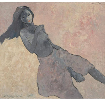 Girl by Jeihan Sukmantara - Auction record, sale price, and art valuation. Compare with similar artists and explore comparable artworks.