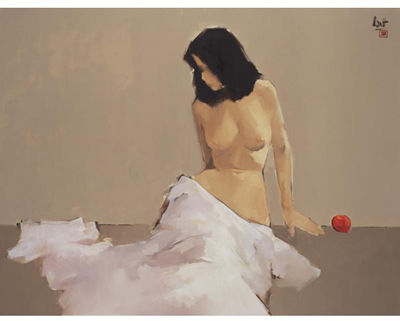 SITTING NUDE WITH APPLE by Thanh Binh Nguyen - Auction record, sale price, and art valuation. Compare with similar artists and explore comparable artworks.