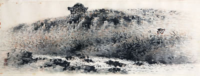 Sample artwork by Sangbom Yi (1897 - 1972), known for landscape painting - View similar artists and auction records