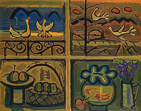 Sample artwork by JungShik Yoon (1913 - 2012), known for painting - View similar artists and auction records