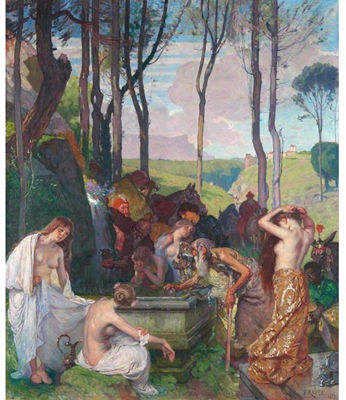 Sample artwork by Edouard-John E Ravel (1847 - 1920), known for painting - View similar artists and auction records
