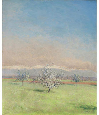 THREE APPLE TREES IN THE SPRING by Émile Patru - Auction record, sale price, and art valuation. Compare with similar artists and explore comparable artworks.