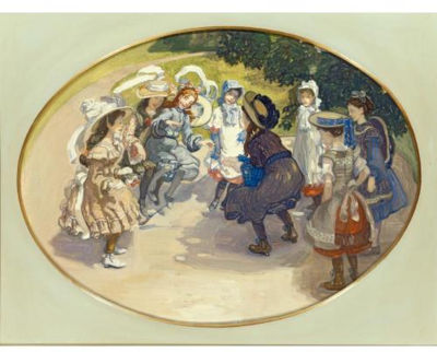 Sample artwork by Karl Itschner (1868 - 1953), known for figure (children), landscape painting - View similar artists and auction records