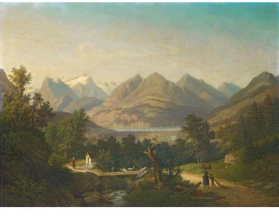 View to Brunnen and Seelisberg with Urirotstock by Anton Winterlin - Auction record, sale price, and art valuation. Compare with similar artists and explore comparable artworks.