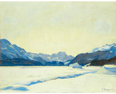 WINTER LANDSCAPE IN THE UPPER ENGADIN, 1913