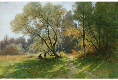 TWO CHILDREN IN THE UNDERGROWTH by Gustave-Eugène Castan - Auction record, sale price, and art valuation. Compare with similar artists and explore comparable artworks.