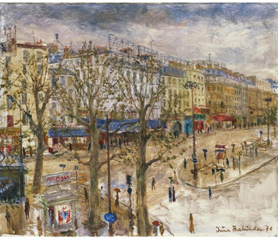 PLACE PIGALLE IN RAINY WEATHER