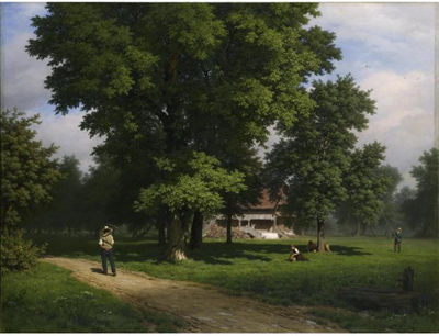 HOUSE BETWEEN WALNUTS (GRASSLAND CALLED SCHELLENMATT)