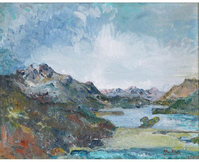 VIEW OF PIZ MARGNA AND LAKE SILS by Edgar Vital - Auction record, sale price, and art valuation. Compare with similar artists and explore comparable artworks.