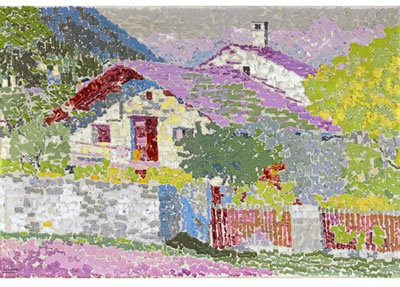 MOUNTAIN VILLAGE (HOUSE AND GARDEN IN STAMPA)