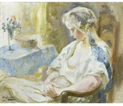 YOUNG LADY SITTING