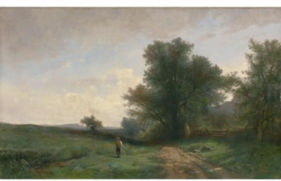 LANDSCAPE WITH MOWER