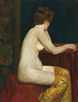 FEMALE, SITTING NUDE, 1899