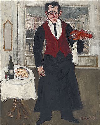 WAITER WITH LOBSTER, 1982