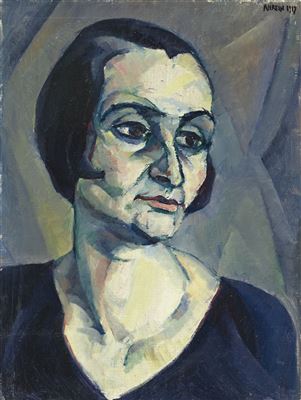 EXPRESSIONISTISCHES FRAUENBILDNIS, 1917