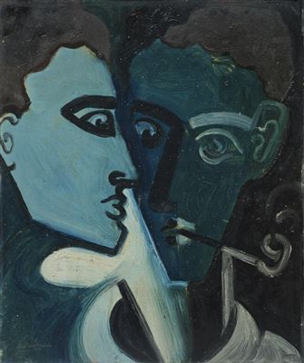 DOPPELPORTRAIT by Andreas Walser - Auction record, sale price, and art valuation. Compare with similar artists and explore comparable artworks.