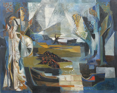 Sample artwork by Tobias Schiess (1925 - 2006), known for painting - View similar artists and auction records