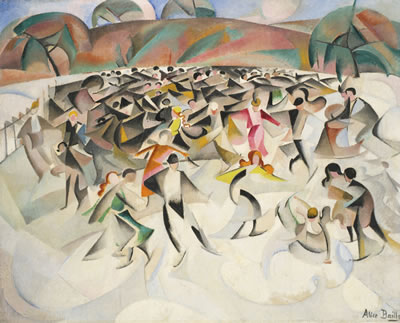 Sample artwork by Alice Bailly (1872 - 1938), known for fauve and cubist  painting, woodcuts, wool painting - View similar artists and auction records