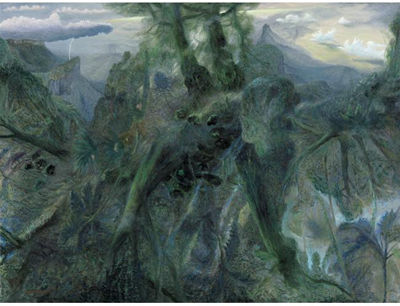 STORM LANDSCAPE WITH ANTARCTIC BEECH