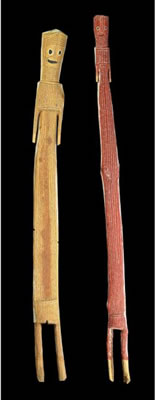 Sample artwork by Crusoe Kuningbal (1922 - 1984), known for aboriginal sculpture - View similar artists and auction records