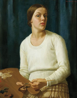 SELF PORTRAIT by Nora Heysen - Auction record, sale price, and art valuation. Compare with similar artists and explore comparable artworks.