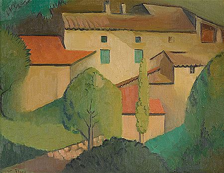 The Pink House (1928) by Dorrit Black - Auction record, sale price, and art valuation. Compare with similar artists and explore comparable artworks.