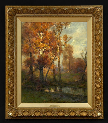 Autumn Idyll by Edward Field - Auction record, sale price, and art valuation. Compare with similar artists and explore comparable artworks.