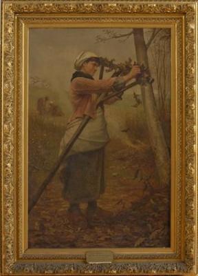 AUTUMN CHORES by Walter Satterlee - Auction record, sale price, and art valuation. Compare with similar artists and explore comparable artworks.