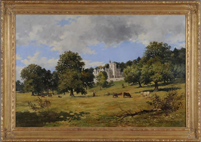 VIEW OF A SCOTTISH MANOR HOUSE