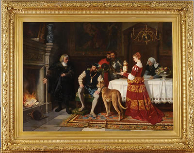 ANTON FÜGGER BURNING THE DEBENTURE BONDS OF CHARLES V IN 1535