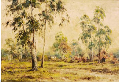 Landscape with Gum Trees