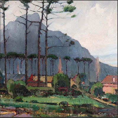From Grove Road, Claremont, with Devil's Peak by Pieter William Frederick Wenning - Auction record, sale price, and art valuation. Compare with similar artists and explore comparable artworks.