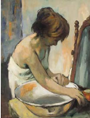 A Woman Washing