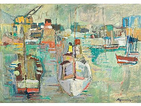 Yachts in a Harbour by Piet Kannemeyer - Auction record, sale price, and art valuation. Compare with similar artists and explore comparable artworks.