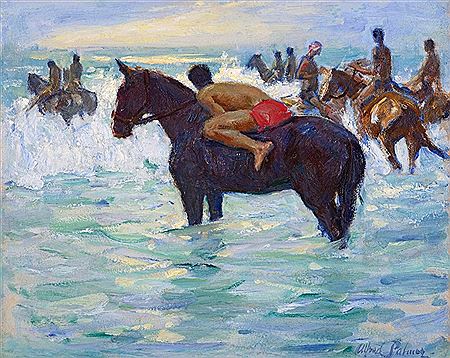 Racehorses on Durban Beach by Alfred Field Palmer - Auction record, sale price, and art valuation. Compare with similar artists and explore comparable artworks.