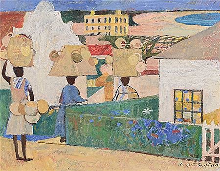 Basket Sellers Visiting Houses