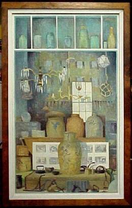 Sample artwork by Katharine Renninger (1925 - 2004), known for abstract patterns, precisionism - View similar artists and auction records