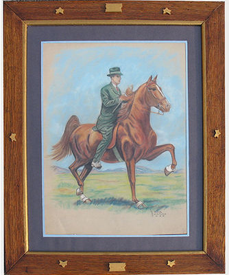 Man riding a horse