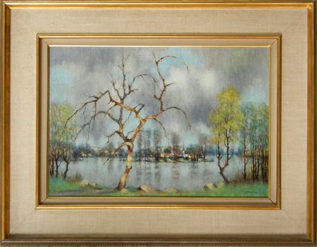 Arbre Mort Sur Les Rives de la Seine Apres L'Orage (Dead Tree On The Banks of the Seine After The Storm) by Jean-Louis Vergne - Auction record, sale price, and art valuation. Compare with similar artists and explore comparable artworks.