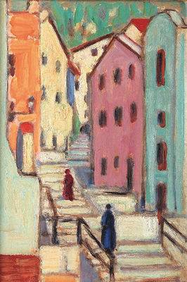 An Alley with Stairs