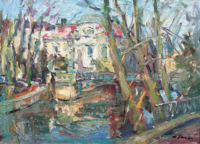 Sample artwork by Albert Feser (1901 - 1993), known for landscape painting - View similar artists and auction records