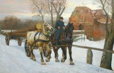 A horse carriage by Willy Brandes - Auction record, sale price, and art valuation. Compare with similar artists and explore comparable artworks.