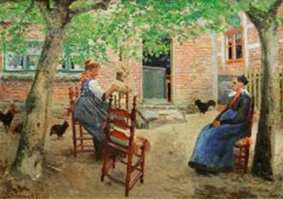 Sample artwork by Friedrich Schaper (1869 - 1956), known for landscape, portrait, genre, animal painting - View similar artists and auction records